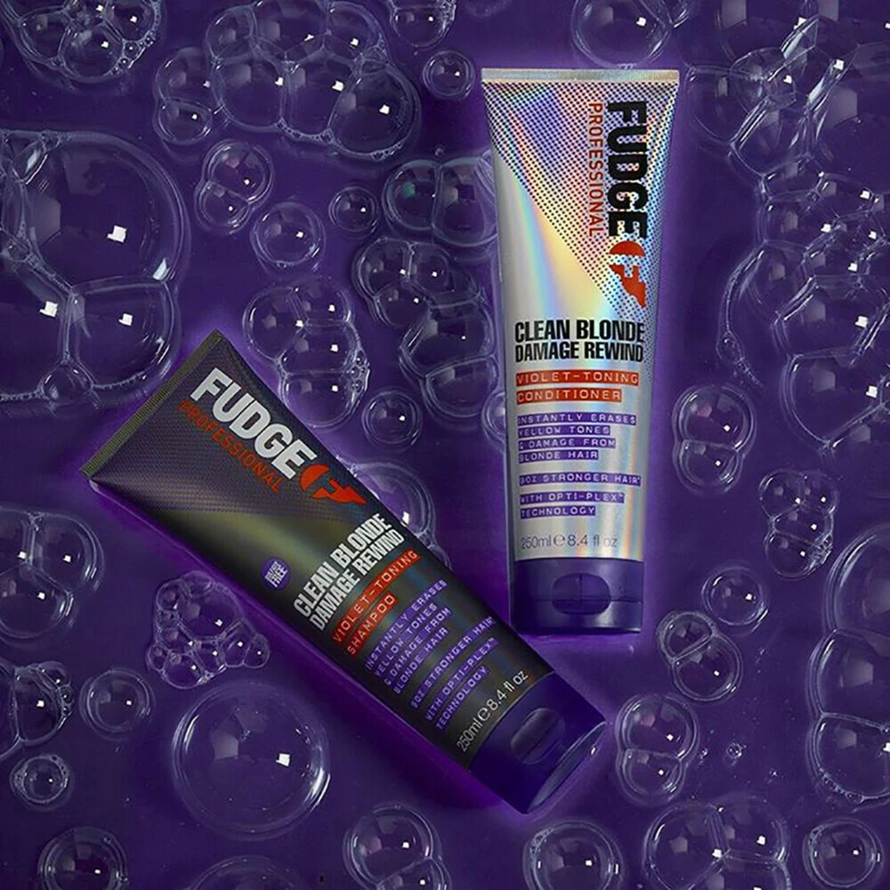 Fudge Clean Blonde Damage Rewind Violet Toning Zilvershampoo 4 Fudge Clean Blonde Damage Rewind Violet Toning Zilvershampoo - Afbeelding 4