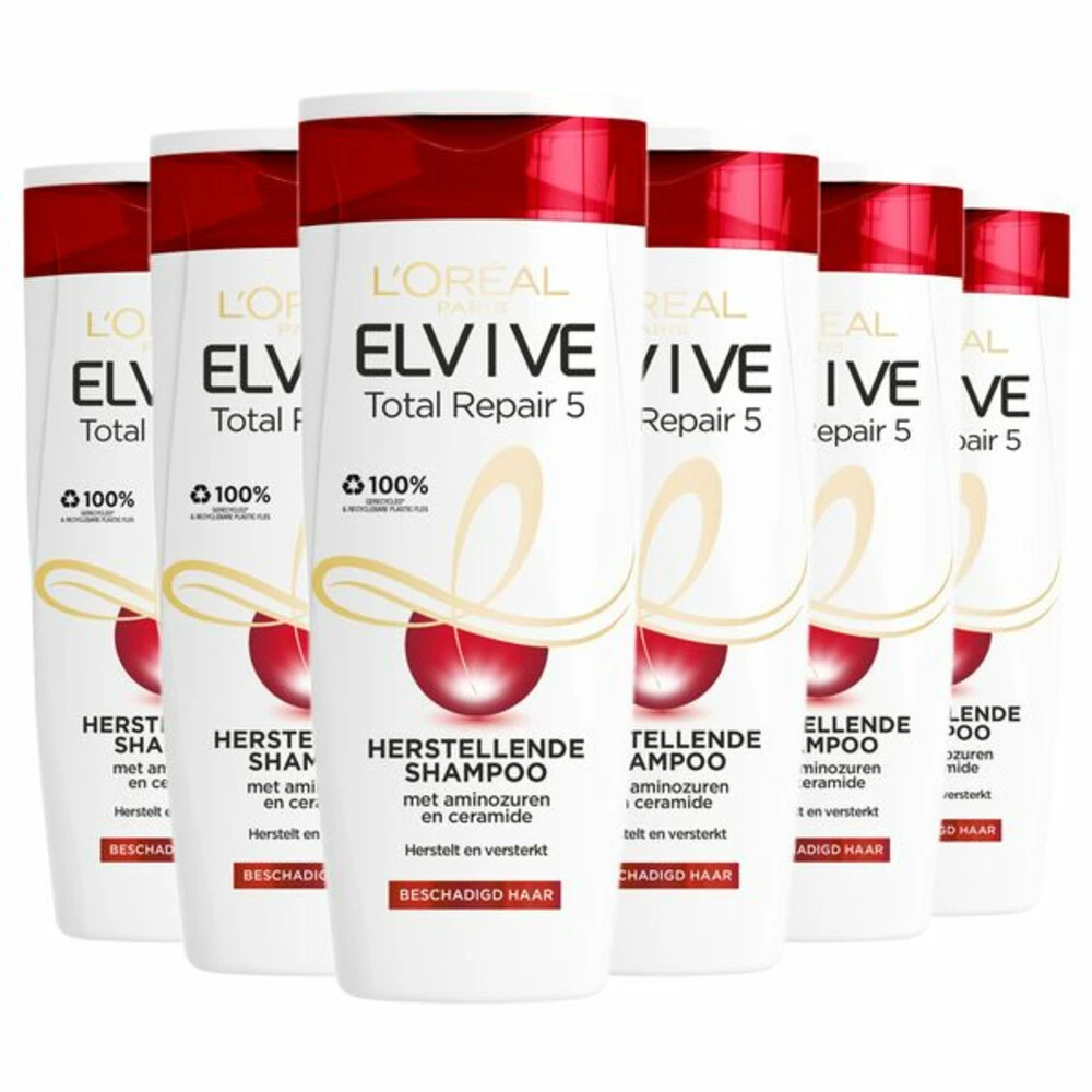 L'Oreal 6x Lu0027Oréal Elvive Total Repair 5 Shampoo 1 L'Oreal 6x Lu0027Oréal Elvive Total Repair 5 Shampoo
