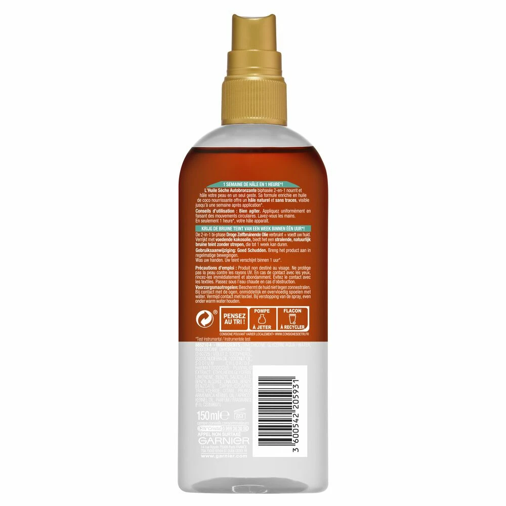 Garnier Ambre Solaire Zelfbruinende Olie Natural Bronzer 2 Garnier Ambre Solaire Zelfbruinende Olie Natural Bronzer - Afbeelding 2