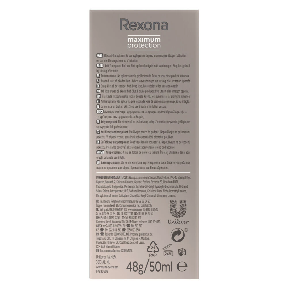 6x Rexona Deodorant Roller Clean Scent 3 6x Rexona Deodorant Roller Clean Scent - Afbeelding 3