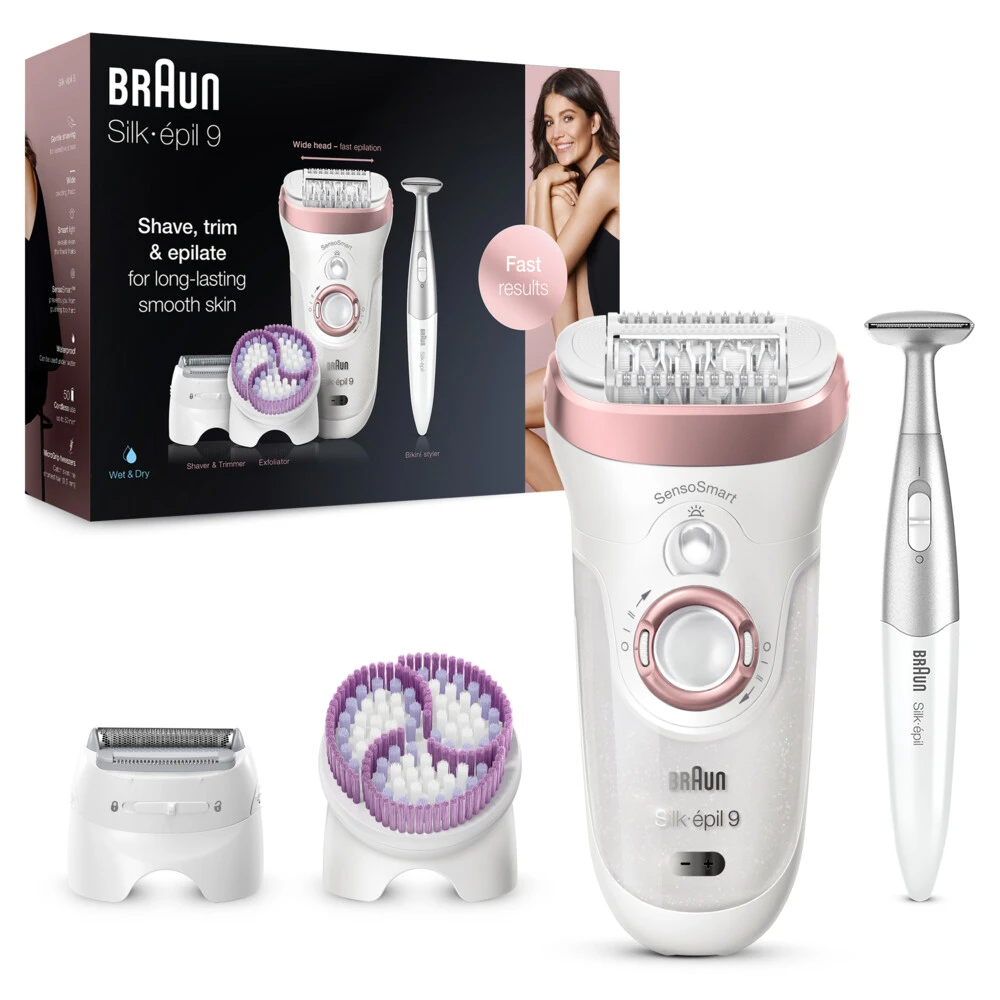 Braun Silk-épil 9 9-980 Epilator Wit / Roségoud 1 Braun Silk-épil 9 9-980 Epilator Wit / Roségoud