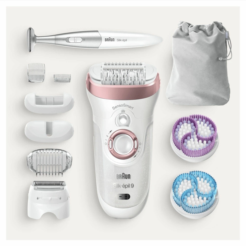 Braun Silk-épil 9 9-980 Epilator Wit / Roségoud 2 Braun Silk-épil 9 9-980 Epilator Wit / Roségoud - Afbeelding 2