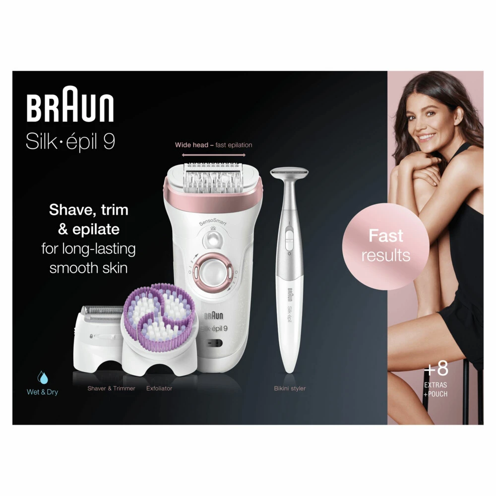 Braun Silk-épil 9 9-980 Epilator Wit / Roségoud 6 Braun Silk-épil 9 9-980 Epilator Wit / Roségoud - Afbeelding 6