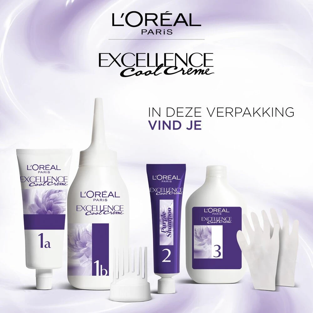 L'Oreal Lu0027Oréal Excellence Cool Cream 3.11 - Ultra Ash Donkerbruin 2 L'Oreal Lu0027Oréal Excellence Cool Cream 3.11 - Ultra Ash Donkerbruin - Afbeelding 2