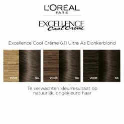 L'Oreal Lu0027Oréal Excellence Cool Cream 6.11 - Ultra Ash Donkerblond -Plein Winkel 1011790 3