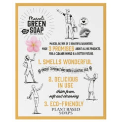 3x Marcelu0027s Green Soap Shampoobar Vanilla & Cherry Blossom -Plein Winkel 1014745 4