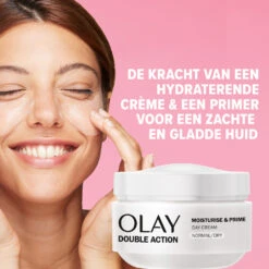 4x Olay Double Action Hydraterende Dagcrème En Primer -Plein Winkel 1017495 3