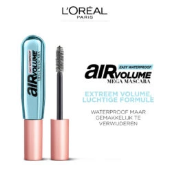 L'Oreal Lu0027Oréal Air Mega Volume Mascara 01 Black Waterproof -Plein Winkel 1019296 3