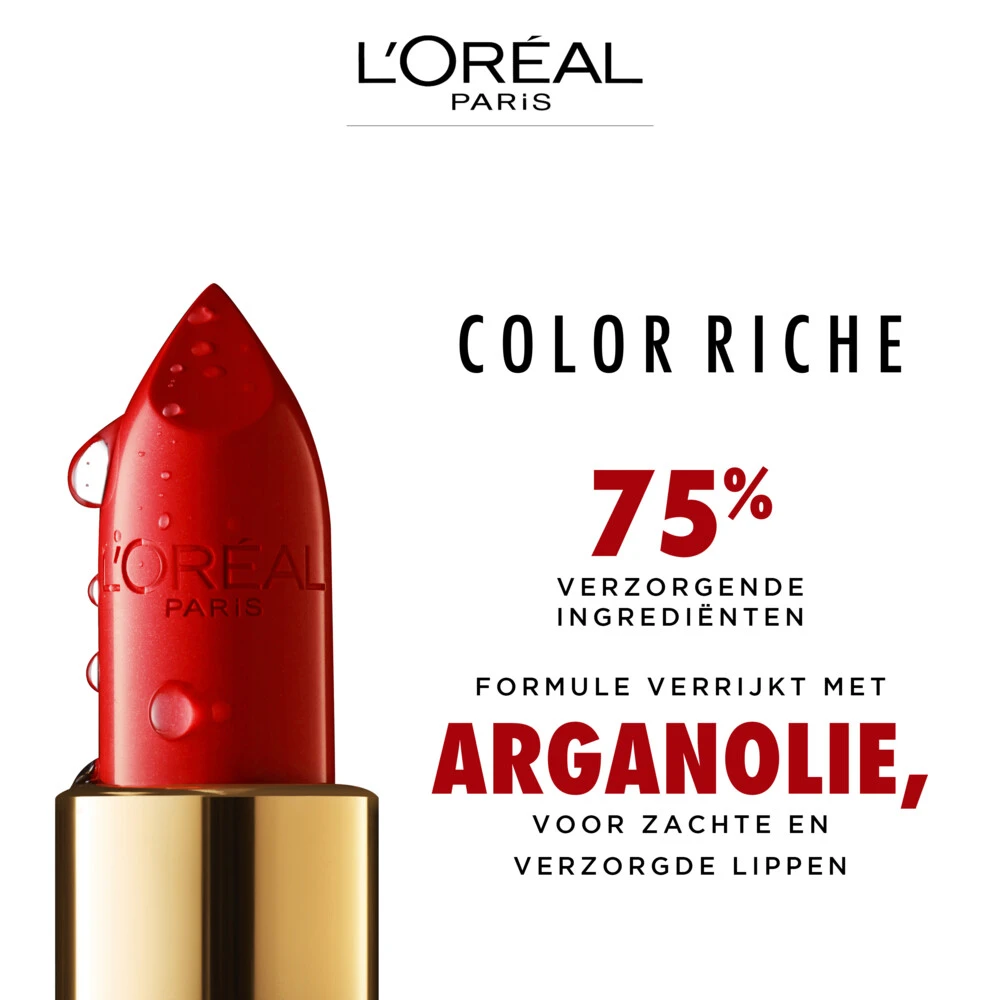 L'Oreal Lu0027Oréal Lippenstift Color Riche Satin 124 Su0027il Vous Plait Rood 4 L'Oreal Lu0027Oréal Lippenstift Color Riche Satin 124 Su0027il Vous Plait Rood - Afbeelding 4