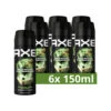 6x Axe Deodorant En Bodyspray Green Mojito + Cedarwood