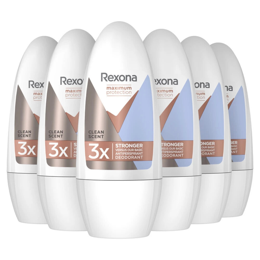 6x Rexona Deodorant Roller Clean Scent 1 6x Rexona Deodorant Roller Clean Scent