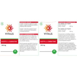Vitals Acetyl-l-carnitine 500 Mg 6 Vitals Acetyl-l-carnitine 500 Mg -Plein Winkel 1023935 3