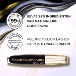 L'Oreal Lu0027Oréal Volume Million Lashes Balm Mascara Noir 7 L'Oreal Lu0027Oréal Volume Million Lashes Balm Mascara Noir -Plein Winkel 1029624 4