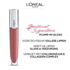 L'Oreal Lu0027Oréal Brilliant Signature Plump- In Gloss 404 Assert -Plein Winkel 1029639 4
