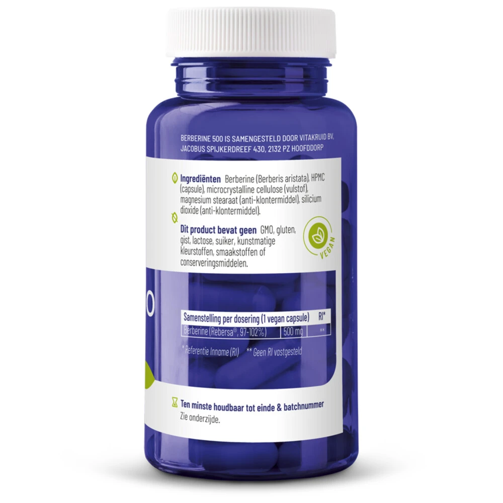 Vitakruid Berberine 500 Rebersa 2 Vitakruid Berberine 500 Rebersa - Afbeelding 2