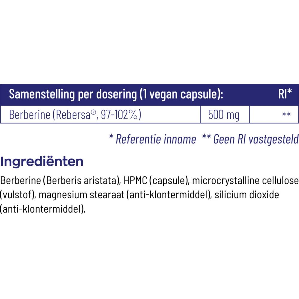 Vitakruid Berberine 500 Rebersa 5 Vitakruid Berberine 500 Rebersa - Afbeelding 5