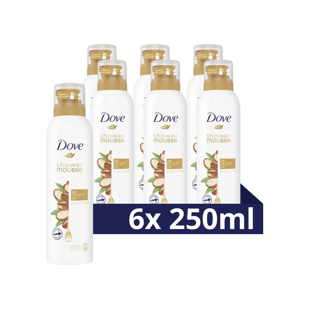 6x Dove Shower Foam Argan Oil 1 6x Dove Shower Foam Argan Oil