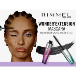 Rimmel Mascara Wonderu0027Extension Black 001 -Plein Winkel 1031950 4