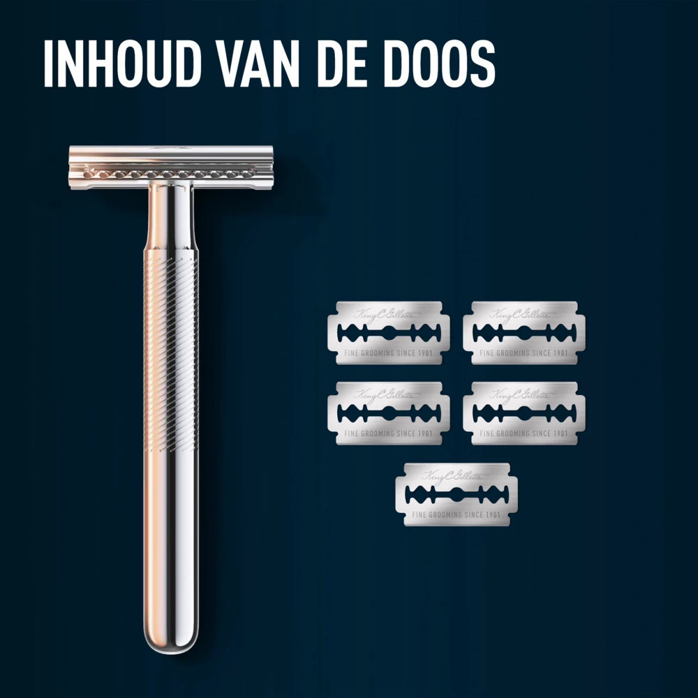 King C. Gillette Double Edge Safety Razor Houder En Scheermesjes 4 King C. Gillette Double Edge Safety Razor Houder En Scheermesjes - Afbeelding 4