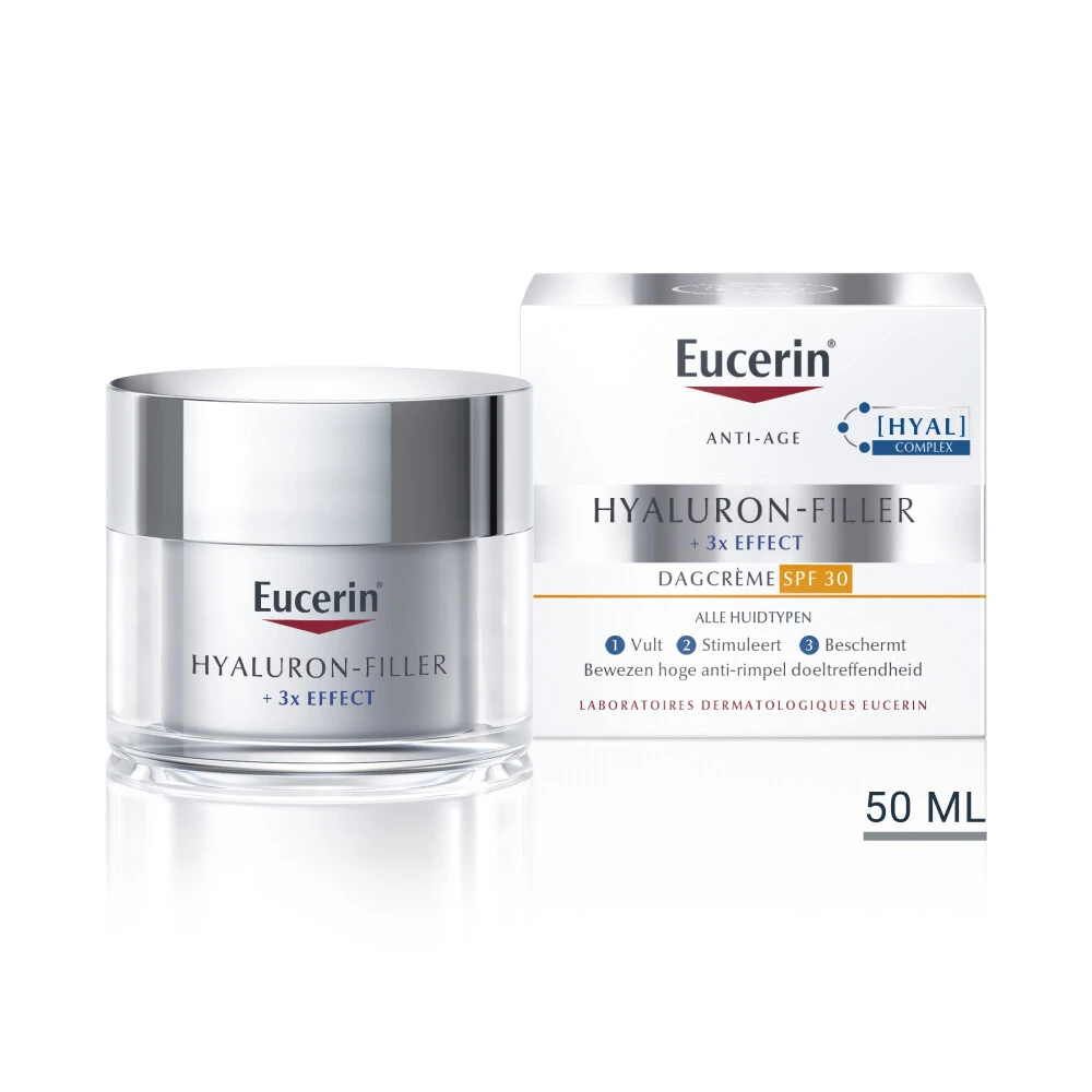 Eucerin Hyaluron-Filler + 3x Effect Dagcrème SPF 30 1 Eucerin Hyaluron-Filler + 3x Effect Dagcrème SPF 30