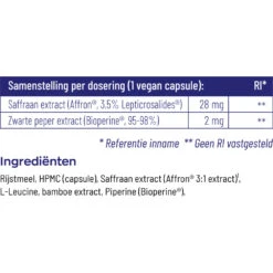 2x Vitakruid Saffraan 28 MG & Bioperine -Plein Winkel 1036994 5