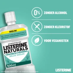 6x Listerine Naturals Mondwater Tandbescherming -Plein Winkel 1040816 4