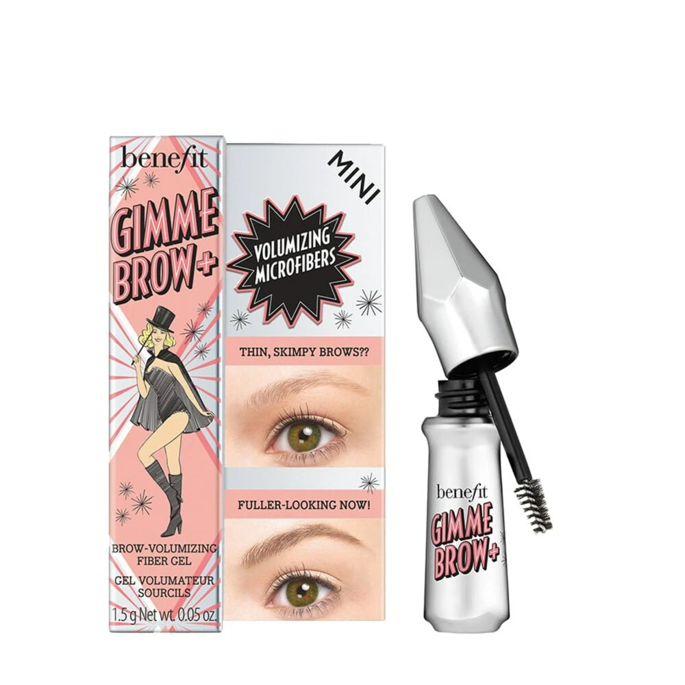 Benefit Gimme Brow+ Wenkbrauwgel Travel Size Mini 5 Cool Black-Brown 2 Benefit Gimme Brow+ Wenkbrauwgel Travel Size Mini 5 Cool Black-Brown - Afbeelding 2