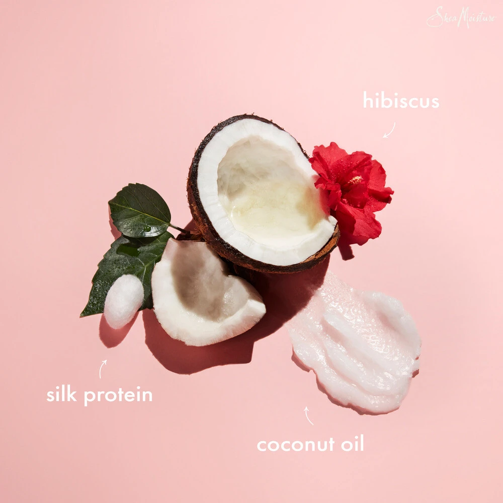 Shea Moisture Coconut & Hibiscus Curl & Shine Conditioner 3 Shea Moisture Coconut & Hibiscus Curl & Shine Conditioner - Afbeelding 3