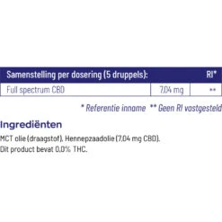 Vitakruid CBD Olie 5% Full Spectrum -Plein Winkel 1050582 4