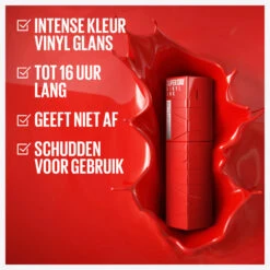 Maybelline MNY Vinyl Ink Lippenstift 15 Peachy -Plein Winkel 1051418 4