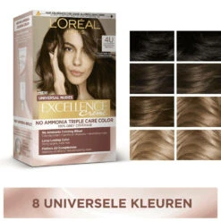 L'Oreal Lu0027Oréal Excellence Creme Universal Nudes 3U Universeel Donkerbruin -Plein Winkel 1062132 6
