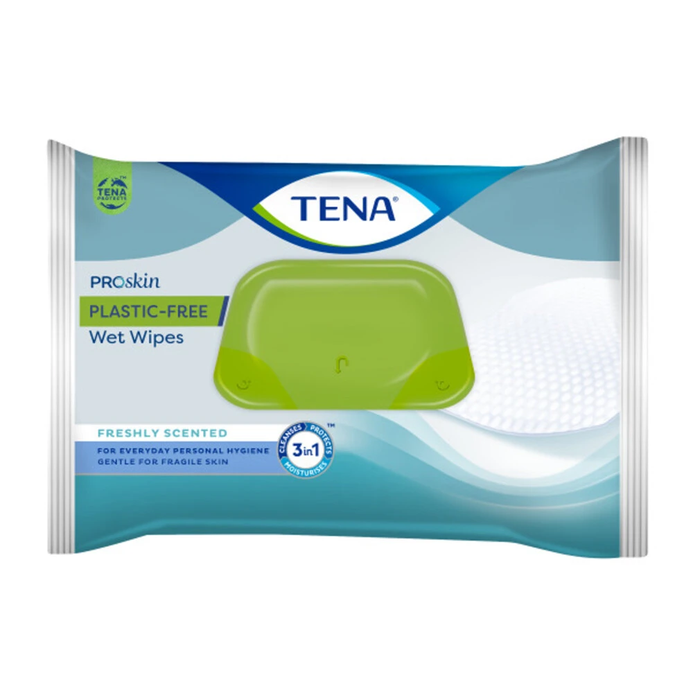 3x TENA ProSkin Plastic-Free Wet Wipes 32x20 Cm 2 3x TENA ProSkin Plastic-Free Wet Wipes 32x20 Cm - Afbeelding 2