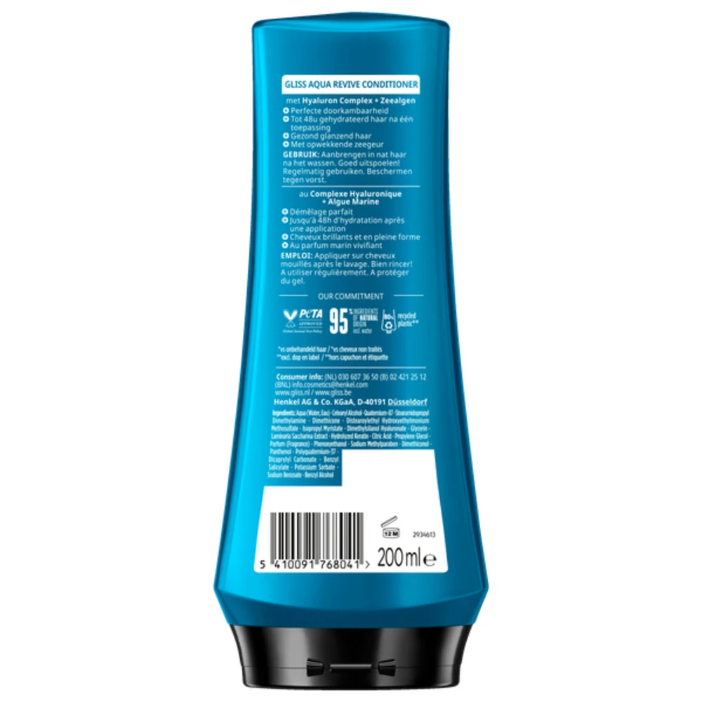 6x Gliss Aqua Revive Conditioner 2 6x Gliss Aqua Revive Conditioner - Afbeelding 2