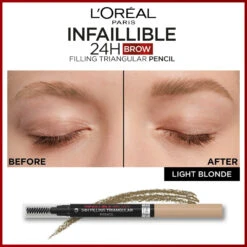 L'Oreal Lu0027Oréal 24H Brow Filling Triangular Pencil 8.0 Light Cool Blond -Plein Winkel 1071946 4