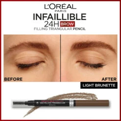 L'Oreal Lu0027Oréal 24H Brow Filling Triangular Pencil 5.0 Light Brunette -Plein Winkel 1071954 4