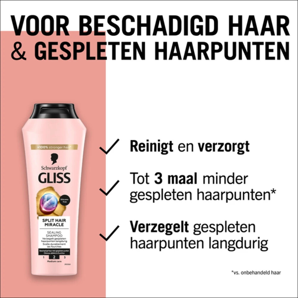 6x Gliss Split End Shampoo 4 6x Gliss Split End Shampoo - Afbeelding 4