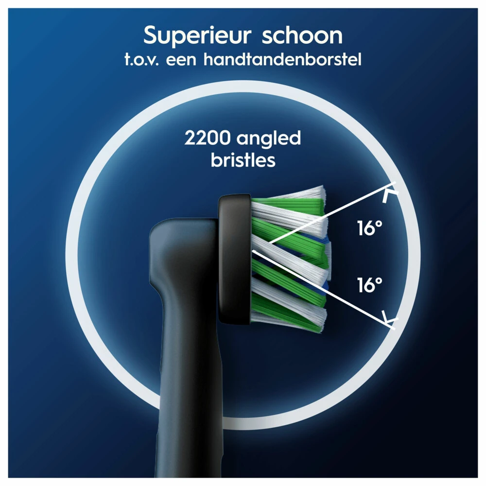 Oral B Oral-B Opzetborstels Pro Cross Action Zwart 4 Oral B Oral-B Opzetborstels Pro Cross Action Zwart - Afbeelding 4