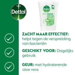 5x Dettol No Touch Wasgel Navulling Hydraterende Aloe Vera -Plein Winkel 1073939 3