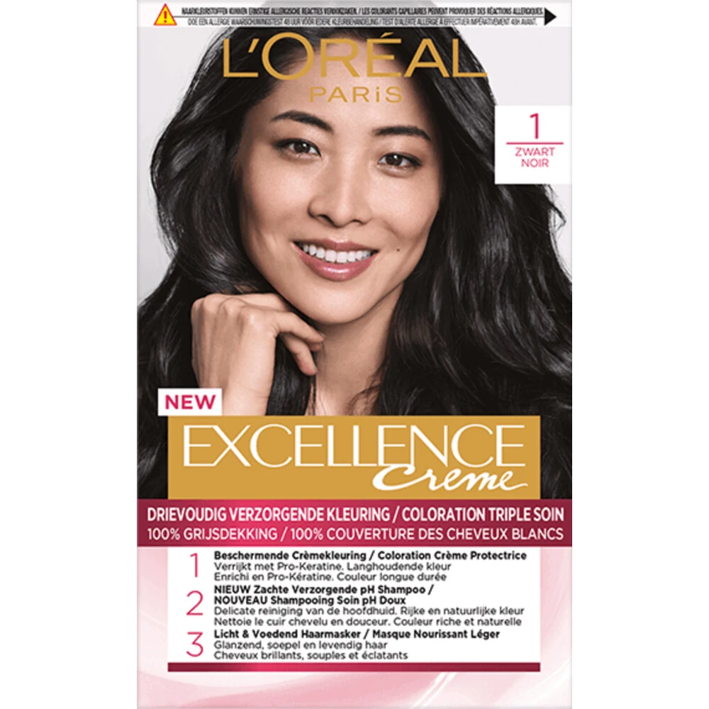 L'Oreal Lu0027Oréal Excellence Creme 1 Zwart 1 L'Oreal Lu0027Oréal Excellence Creme 1 Zwart
