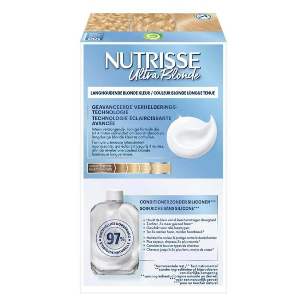 Garnier Nutrisse Creme Haarverf 100 - Camomile 2 Garnier Nutrisse Creme Haarverf 100 - Camomile - Afbeelding 2