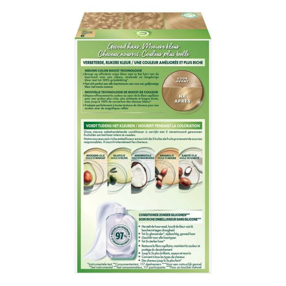 Garnier Nutrisse Crème 90 - Zeer Lichtblond 2 Garnier Nutrisse Crème 90 - Zeer Lichtblond - Afbeelding 2