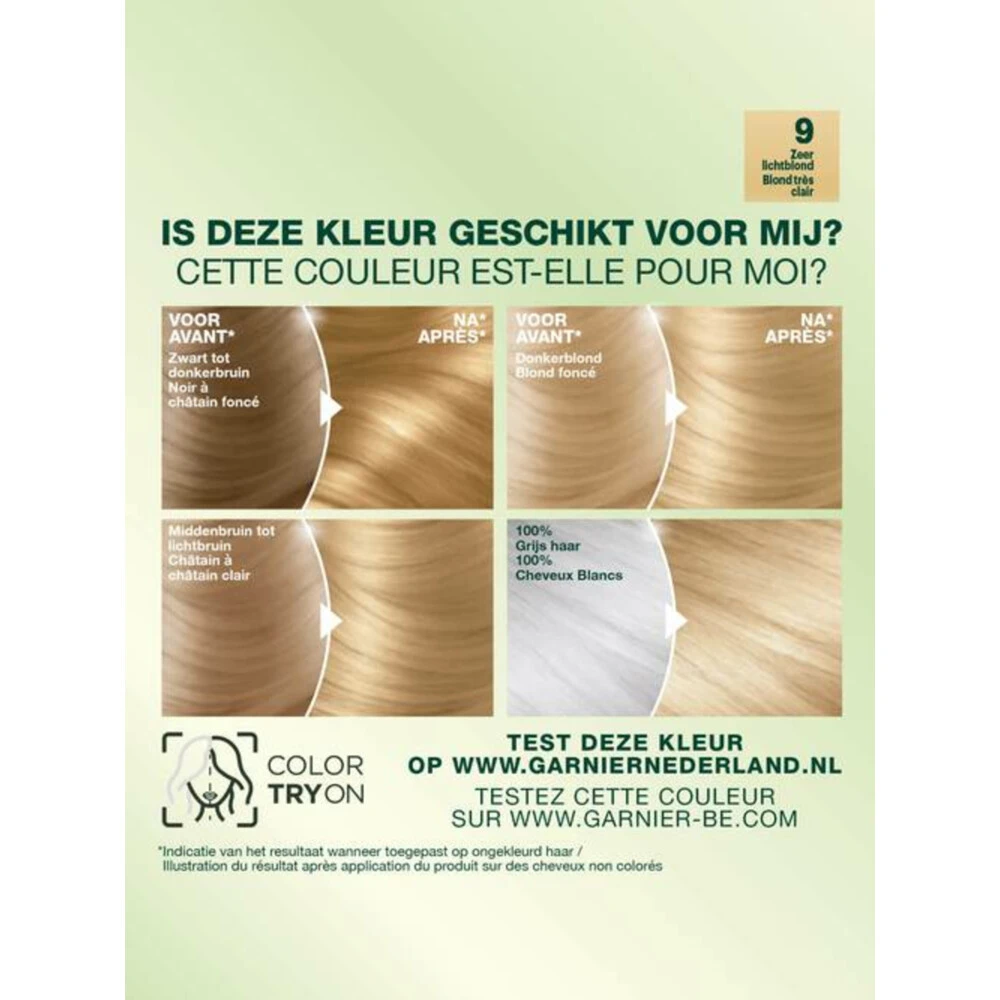 Garnier Nutrisse Crème 90 - Zeer Lichtblond 3 Garnier Nutrisse Crème 90 - Zeer Lichtblond - Afbeelding 3