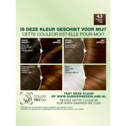 Garnier Nutrisse Creme Haarverf 43 - Goudbruin -Plein Winkel 132109 3