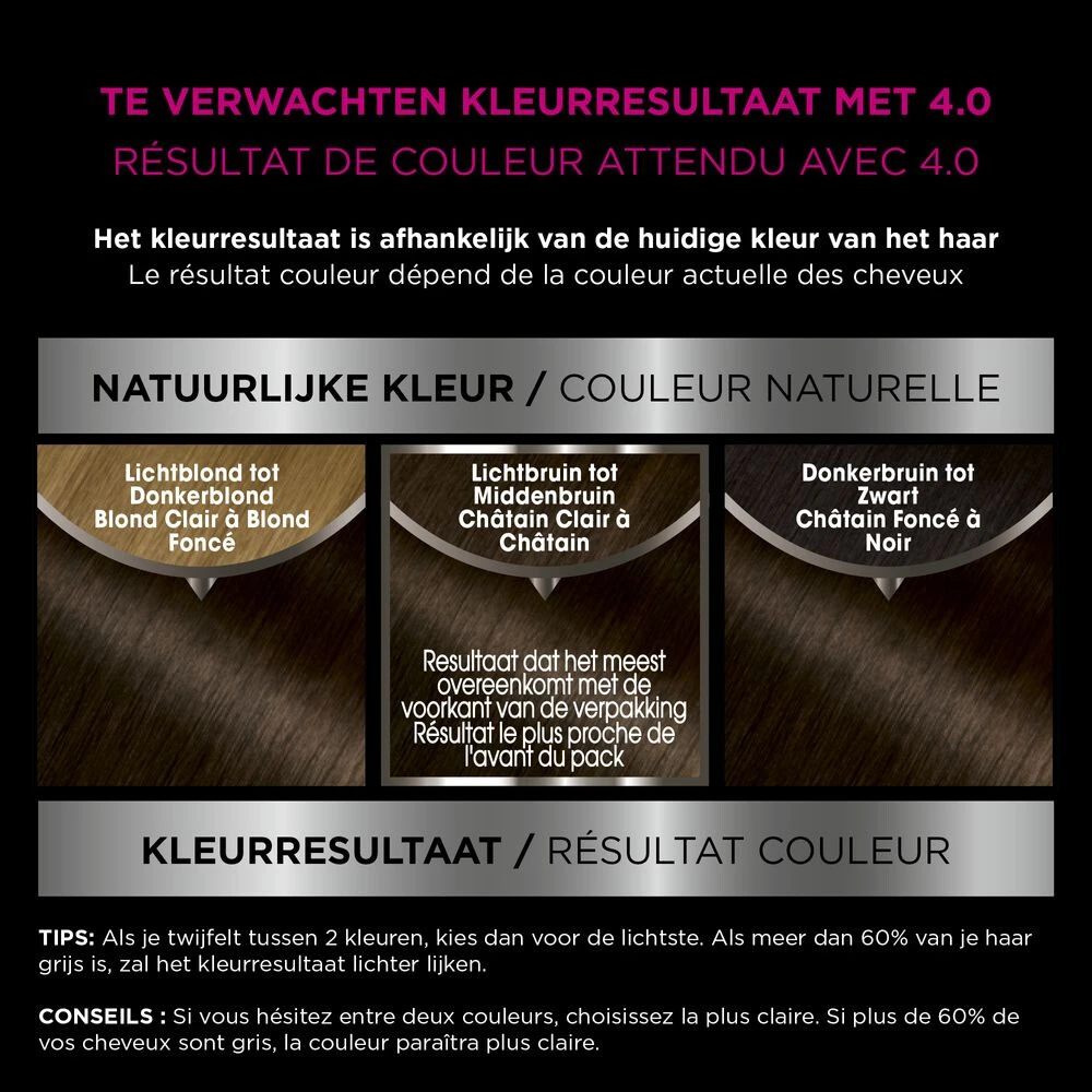 Garnier Olia Haarverf 4.0 - Donkerbruin 2 Garnier Olia Haarverf 4.0 - Donkerbruin - Afbeelding 2