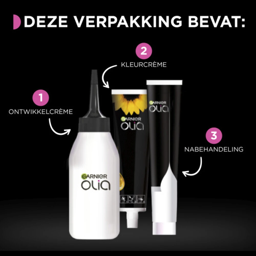 Garnier Olia Haarverf 4.0 - Donkerbruin 3 Garnier Olia Haarverf 4.0 - Donkerbruin - Afbeelding 3