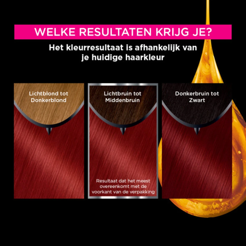 Garnier Olia 6.60 - Intens Rood 2 Garnier Olia 6.60 - Intens Rood - Afbeelding 2