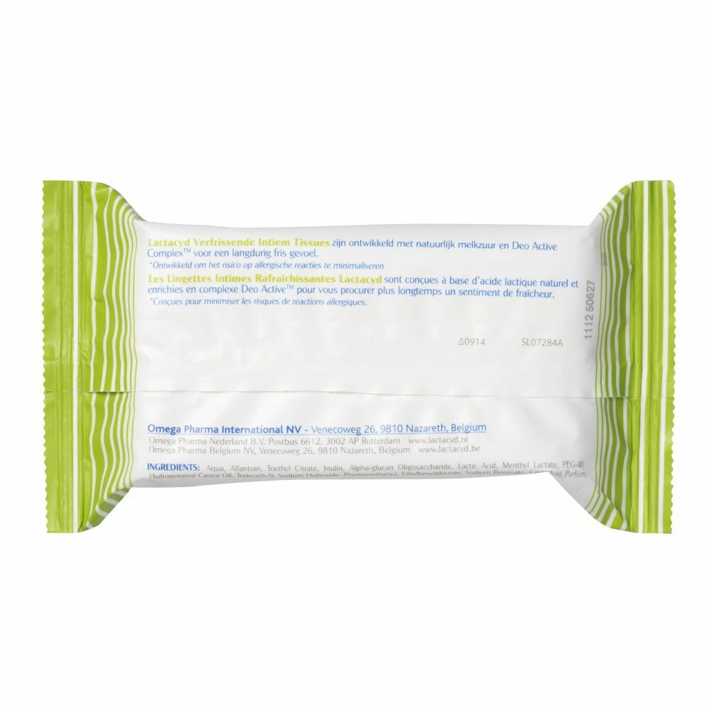 5x Lactacyd Tissues Verfrissend 2 5x Lactacyd Tissues Verfrissend - Afbeelding 2