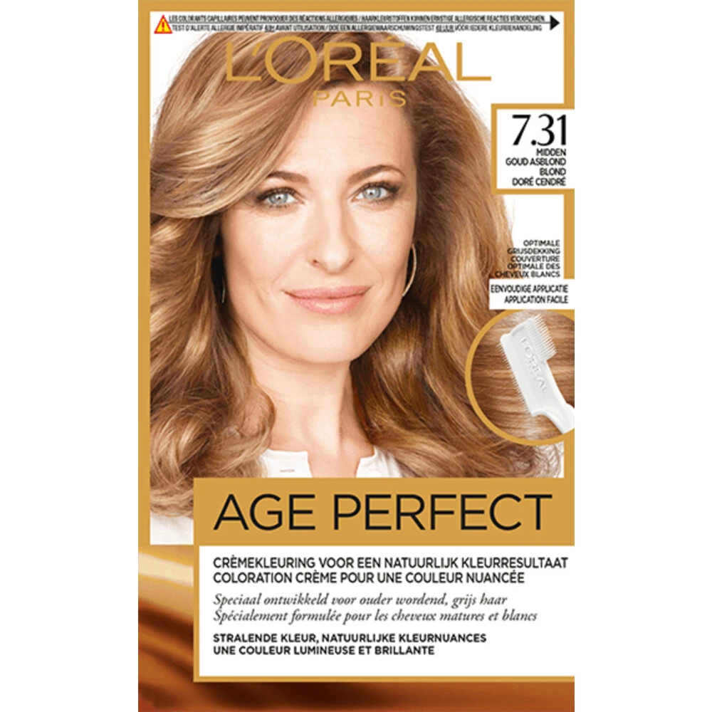 L'Oreal Lu0027Oréal Excellence Age Perfect Haarverf 7.31 Midden Goud Asblond 1 L'Oreal Lu0027Oréal Excellence Age Perfect Haarverf 7.31 Midden Goud Asblond