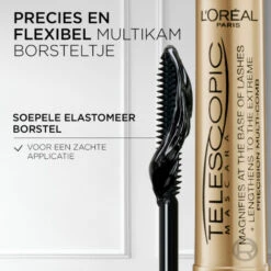 L'Oreal Lu0027Oréal Telescopic Black Mascara -Plein Winkel 969158 4