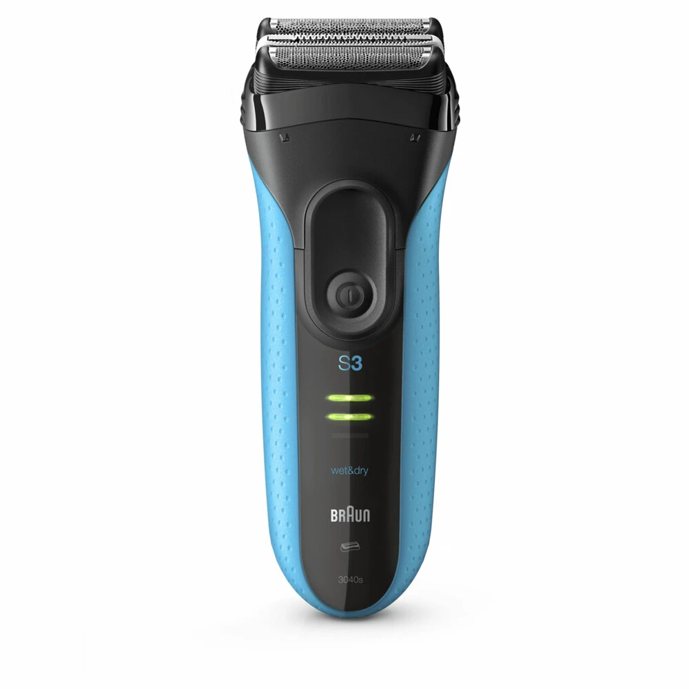 Braun Elektrisch Scheerapparaat S3 ProSkin 3040s Oplaadbaar Zwart / Blauw 2 Braun Elektrisch Scheerapparaat S3 ProSkin 3040s Oplaadbaar Zwart / Blauw - Afbeelding 2